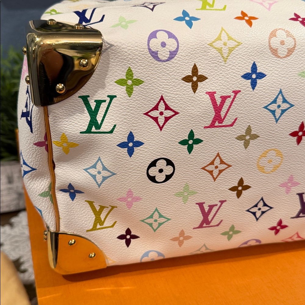 🔥🔥Authentic Louis Vuitton Takashi Murakami Multi Color Speedy 30 - Picture 8 of 12